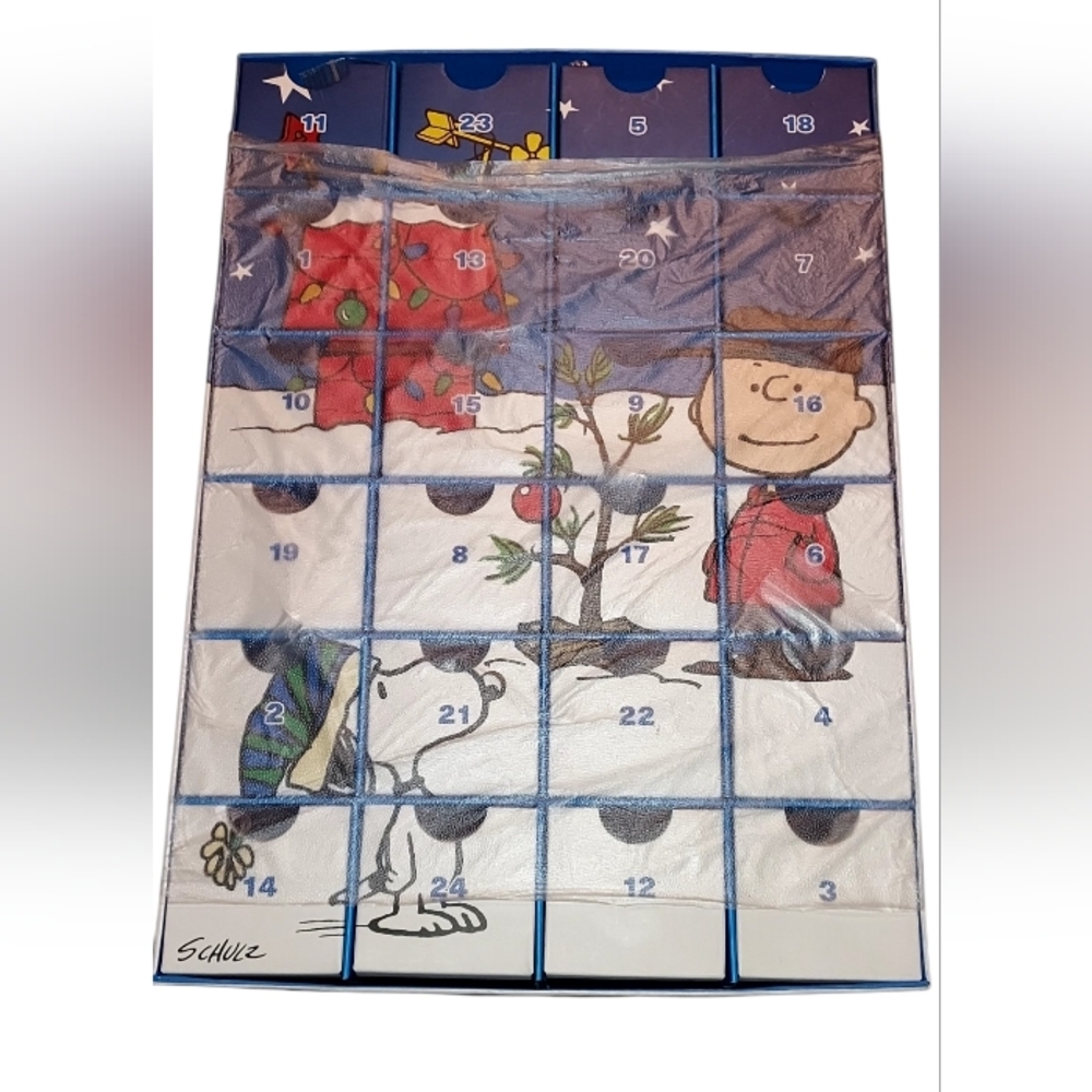 Nwot Peanuts Charlie Brown Christmas 50 Piece Puzzle Advent Calendar